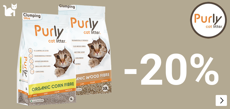 Purly ORGANIC (NEW) klontvormend kattengrit (eigen merk) -20%